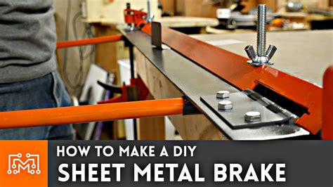 diy sheet metal break|homemade sheet metal press brake.